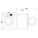 EWDE 7528 W EU пральна машина з сушкою Indesit. інверторний двигун