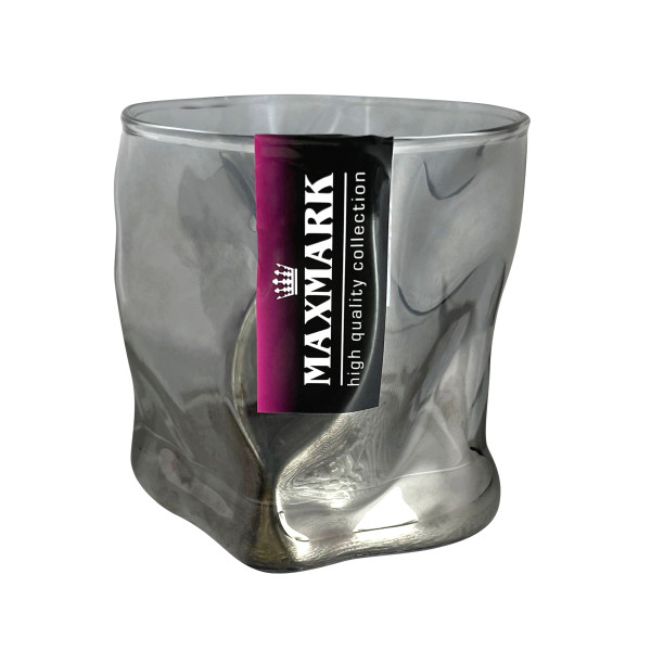 Склянка низька Crumpled, 250 мл, 1 шт., срібний