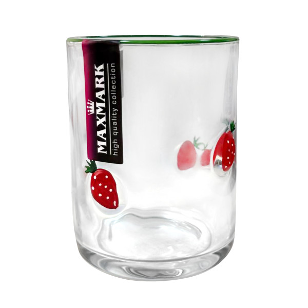 Склянка для соку/води Strawberry, 400 мл, 1 шт., прозорий