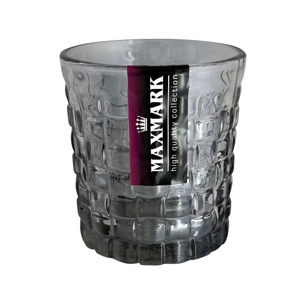 Склянка низька Grid, 280 мл, 1 шт., темно-сірий