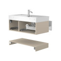 Тумба підвісна DUO Кашемір з умивальником SOUL 1000