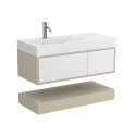 Тумба підвісна DUO Кашемір з умивальником VIOLA 1000 L