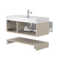 Тумба підвісна DUO Кашемір з умивальником VIOLA 1000 L