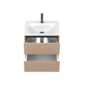 Тумба підвісна NATURA капучіно, з умивальником JESSEL 600