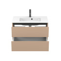 Тумба підвісна NATURA капучіно, з умивальником DELLA 800