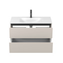 Тумба підвісна NATURA кашемір, ДСП з умивальником JESSEL 900