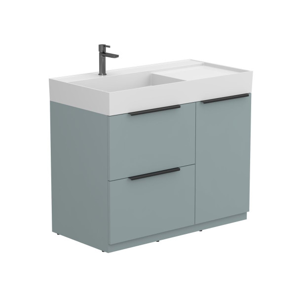 Тумба підлогова ALBA Лагуна з умивальником SOUL 1000