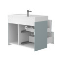 Тумба підлогова ALBA Лагуна з умивальником SOUL 1000