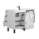 Тумба підлогова TESSA Біла з умивальником NEW YORK 1200 R