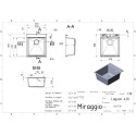 Кухонна мийка LAGOON 420 black
