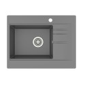 Кухонна мийка Bodrum 650 (GRAY) з 1-м отвором під змішувач