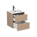 Тумба підвісна NATURA капучіно, з умивальником DELLA 500