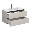 Тумба підвісна NATURA кашемір, ДСП з умивальником DELLA 900