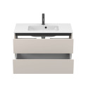 Тумба підвісна NATURA кашемір, ДСП з умивальником DELLA 900