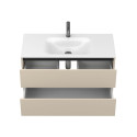 Тумба підвісна NATURA кашемір, МДФ, з умивальником JESSEL 1000