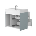 Тумба підлогова ALBA Лагуна з умивальником SOUL 900