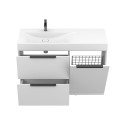 Тумба підлогова ALBA Біла з умивальником VIOLA 1200 L