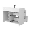 Тумба підлогова ALBA Біла з умивальником VIOLA 1200 L