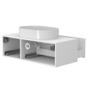 Тумба підвісна CLOUD 1100 Біла матова з умивальником KIRA