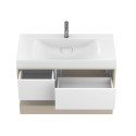Тумба підвісна DUO Кашемір з умивальником FLY 1000