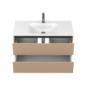 Тумба підвісна NATURA капучіно, з умивальником JESSEL 1000