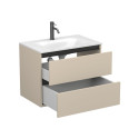 Тумба підвісна NATURA кашемір, МДФ, з умивальником JESSEL 700