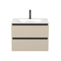 Тумба підвісна NATURA кашемір, МДФ, з умивальником JESSEL 700