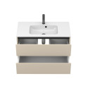 Тумба підвісна NATURA кашемір, МДФ, з умивальником DELLA 900