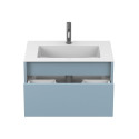 Тумба підвісна UNO блакитна з умивальником ERICA 700
