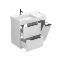Тумба підлогова ALBA Біла з умивальником SOUL 900
