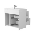 Тумба підлогова ALBA Біла з умивальником SOUL 900