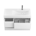 Тумба підвісна DUO Біла з умивальником VIOLA 1000 R