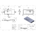 Умивальник VIOLA 1000 L MIRASTONE GRAY