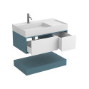 Тумба підвісна DUO Камінь зелений з умивальником SOUL 900