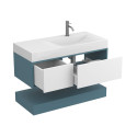 Тумба підвісна DUO Камінь зелений з умивальником VIOLA 1000 R