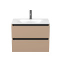 Тумба підвісна NATURA капучіно, з умивальником JESSEL 700