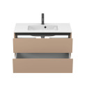 Тумба підвісна NATURA капучіно, з умивальником DELLA 900