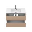 Тумба підвісна NATURA капучіно, з умивальником DELLA 900
