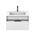 Тумба підвісна UNO біла матова з умивальником ERICA 700