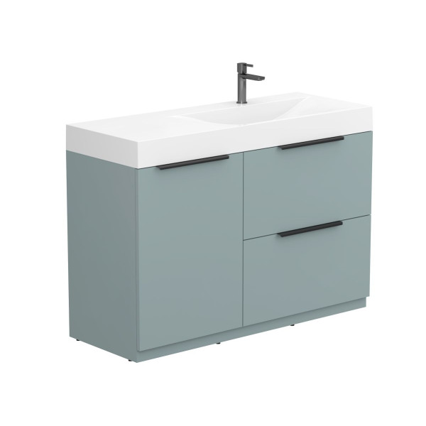 Тумба підлогова ALBA Лагуна з умивальником VIOLA 1200 R