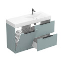 Тумба підлогова ALBA Лагуна з умивальником VIOLA 1200 R