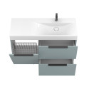 Тумба підлогова ALBA Лагуна з умивальником VIOLA 1200 R