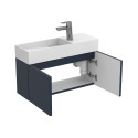 Тумба підвісна MINIMA синя з умивальником TONI 650