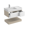 Тумба підвісна DUO Кашемір з умивальником SOUL 900