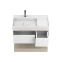 Тумба підвісна DUO Кашемір з умивальником SOUL 900