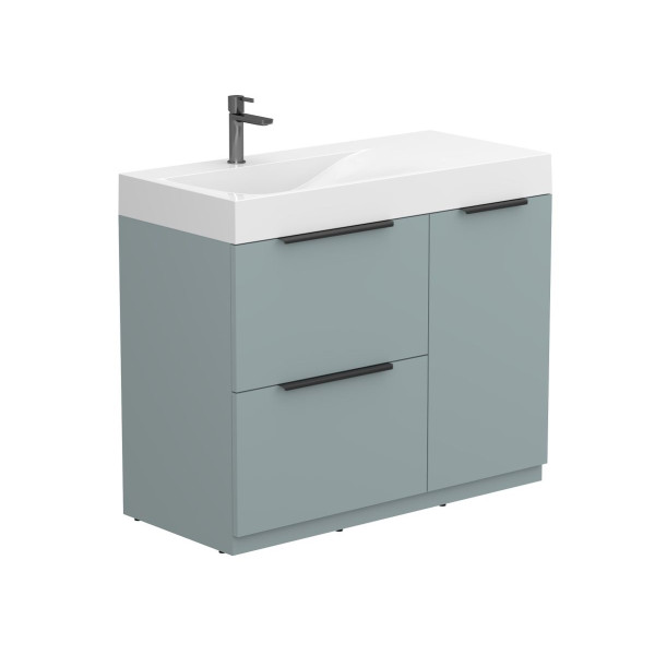 Тумба підлогова ALBA Лагуна з умивальником VIOLA 1000 L