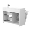 Тумба підлогова ALBA Біла з умивальником VIOLA 1200 R