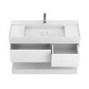 Тумба підвісна DUO Біла з умивальником SOUL 1200