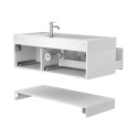 Тумба підвісна DUO Біла з умивальником SOUL 1200