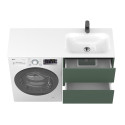 Тумба підвісна LUMO Ліс зелений з умивальником JESSEL 1200 R